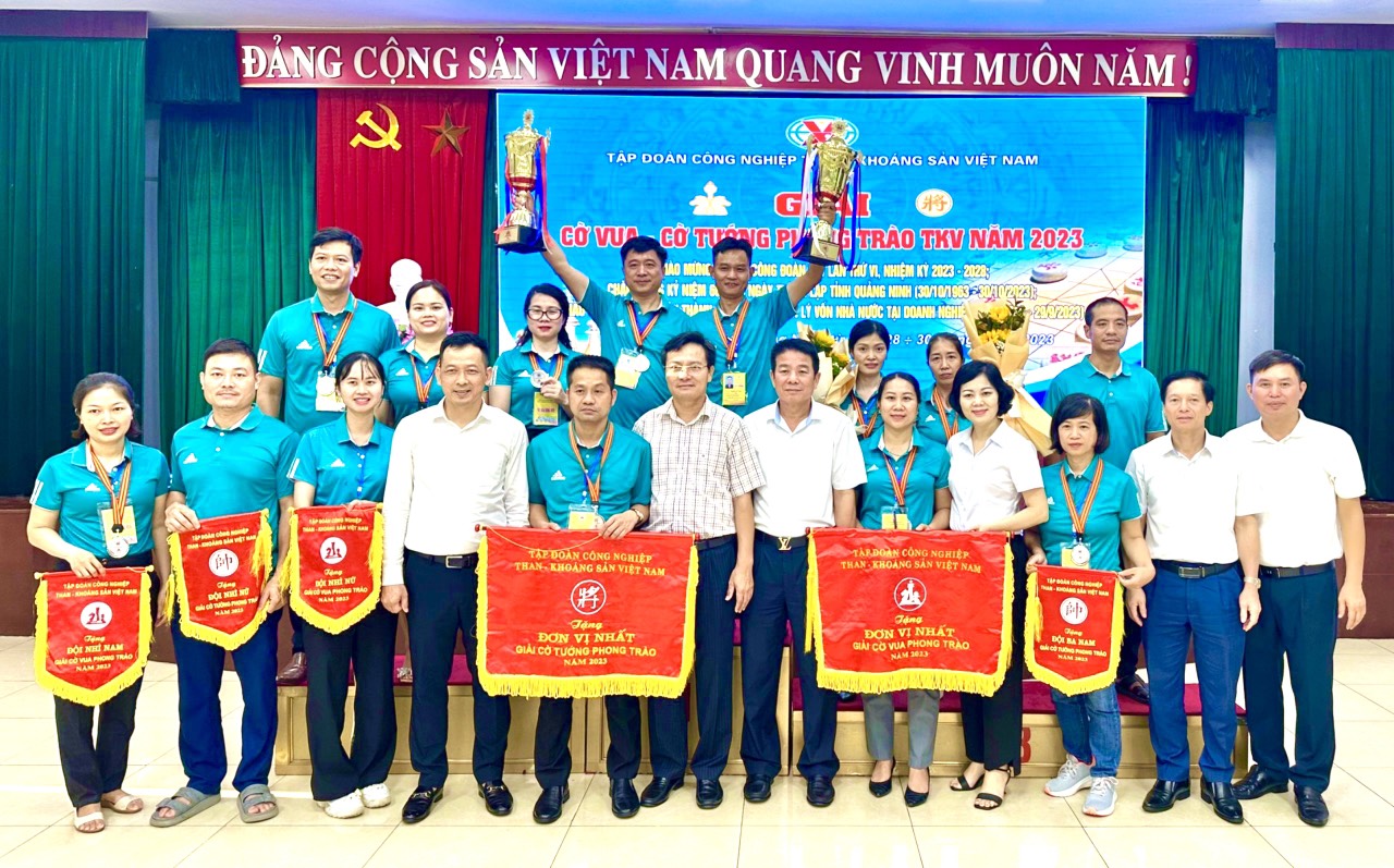 Than Hòn Gai đoạt Cúp vô địch cờ vua, cờ tướng phong trào TKV năm 2023