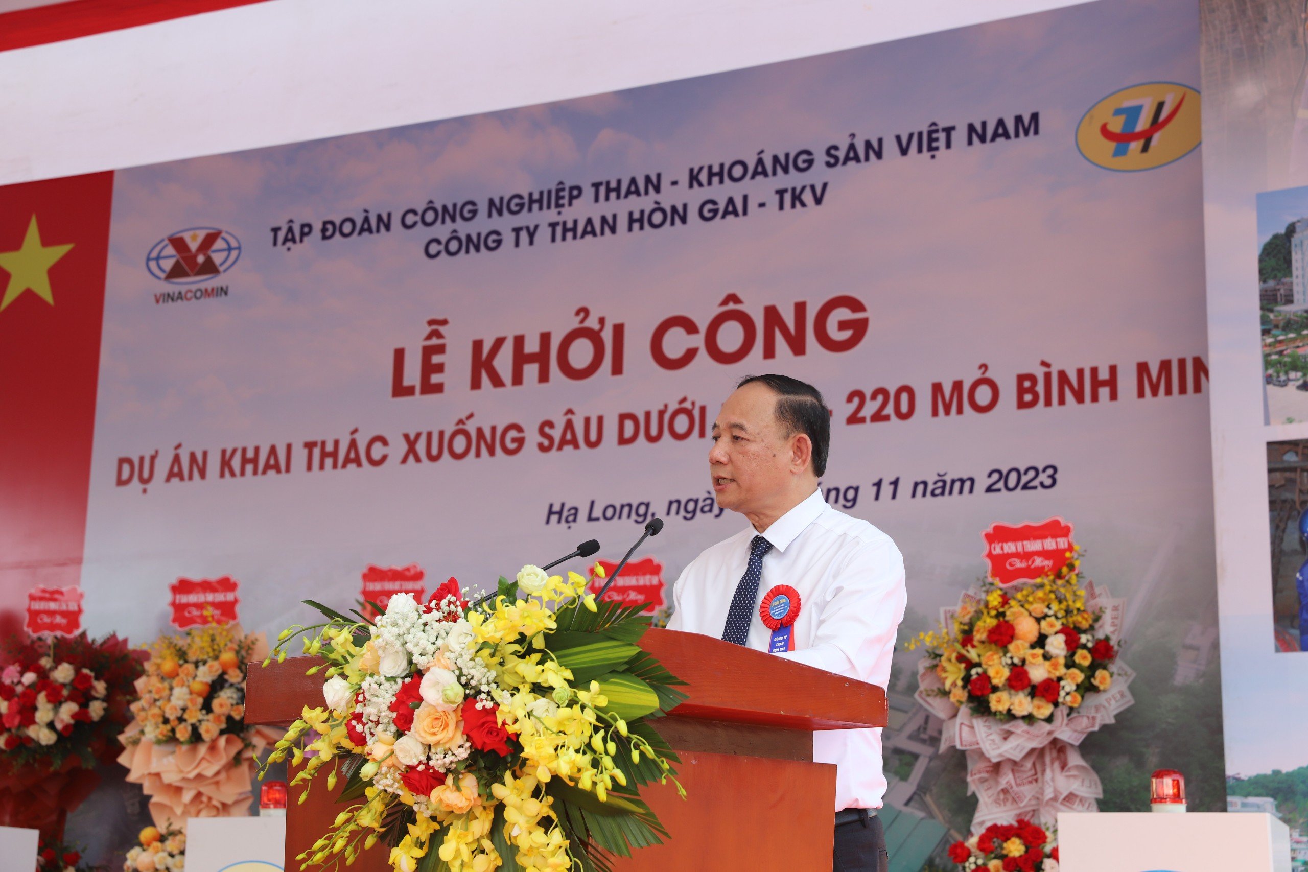 Công ty Than Hòn Gai - TKV khởi công Dự án “Khai thác xuống sâu dưới mức -220 mỏ Bình Minh”